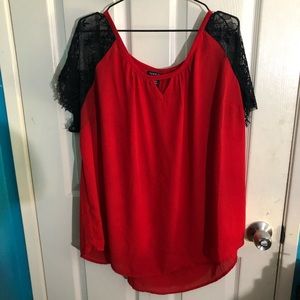 3/$18 Torrid Lace Sleeve Top